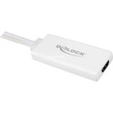 DeLOCK VGA (male) + USB-A (male) naar HDMI (female) adapter Wit, 0,25 meter