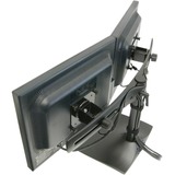 Ergotron DS100 Dual-Monitor Desk Stand voet Zwart, Horizontaal