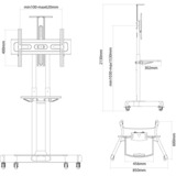 Neomounts NM-M1700BLACK bevestiging Zwart