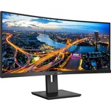 Philips 345B1C/00 34" Curved UltraWide monitor Zwart, 2x HDMI, DisplayPort, USB-A, 4x USB-A 3.2 (5 Gbit/s), USB-C 3.2 (5 Gbit/s)