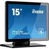 iiyama ProLite T1521MSC-B1 15" Touchscreen-Monitor Zwart, VGA, USB-A