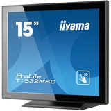 iiyama ProLite T1532MSC-B5X 15" Touchscreen-Monitor  Zwart, HDMI, DisplayPort, VGA