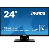 iiyama ProLite T2454MSC-B1AG 23.8" touchscreen monitor Zwart, HDMI, VGA, 2x USB-A 3.2 (5 Gbit/s)