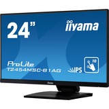 iiyama ProLite T2454MSC-B1AG 23.8" touchscreen monitor Zwart, HDMI, VGA, 2x USB-A 3.2 (5 Gbit/s)