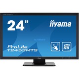 iiyama Prolite T2453MTS-B1 24" Touchscreen-Monitor Zwart, HDMI, VGA, DVI, 2x USB-A