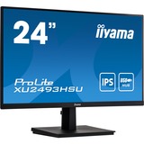 iiyama Prolite XU2493HSU-B1 24" Monitor Zwart, HDMI, DisplayPort, VGA, 2x USB-A 2.0