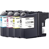 Brother LC-223 Valuepack inkt Zwart, Cyaan, Magenta, Geel