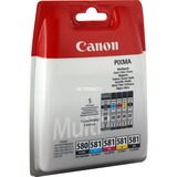 Canon PGI-580/CLI-581 BK/C/M/Y Multipack inkt 