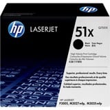 HP 51X zwarte LaserJet tonercartridge (Q7551X) Zwart, Zwart, Retail