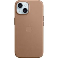 Apple FineWoven hoesje met MagSafe voor iPhone 15 telefoonhoesje Taupe
