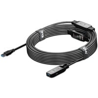 Club 3D USB 3.2 Gen 1 actieve repeaterkabel Zwart, 15 meter