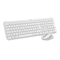 Logitech MK950 Signature Slim draadloze desktopset Wit, US-International lay-out (QWERTY), 400 - 4000 dpi