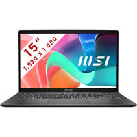 MSI Modern 15 (F1MXG-1034BE) 15.6"  laptop Grijs | Core 5 120U | Iris Xe Graphics | 16 GB | 1 TB SSD