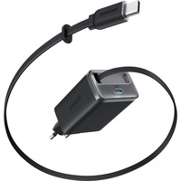 Anker 35W Nano oplader met uittrekbare kabel 2x USB-C