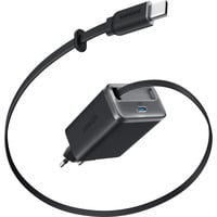 Anker 35W Nano wandoplader met uittrekbare kabel 2x USB-C