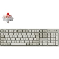 Keychron C2 Pro 8K-H1, toetsenbord Beige, BE Lay-out, Keychron Super Red, RGB leds, Hot-swappable