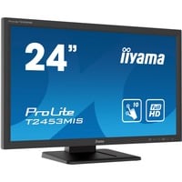 iiyama ProLite T2453MIS-B1 24" touchscreen monitor Zwart, Touchscreen, USB, HDMI, VGA, DisplayPort, Audio