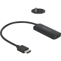 DeLOCK HDMI > USB-C adapter Zwart, 8K 30 Hz
