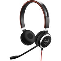 Jabra Jabra Evolve 40 UC Duo 3,5mm on-ear headset Zwart/zilver
