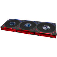 Lian Li UNI FAN TL LCD FLEX Reverse 120 Wireless RGB case fans Zwart, 3 stuks, 124 x 120 x 28 mm, PWM