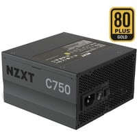 NZXT C750 Gold 750W  voeding  Zwart, 6x PCIe, Kabelmanagement