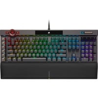 Corsair K100 RGB Optical-Mechanical Keyboard, gaming toetsenbord Zwart, US lay-out, Corsair OPX, RGB leds