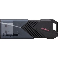 Kingston DataTraveler Exodia Onyx 64 GB usb-stick Zwart/zwart, DTXON/64GB, USB-A 3.2 Gen 1