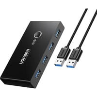 Ugreen USB 3.0 4-Port usb-switch Zwart