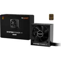 be quiet! System Power 11 550 watt voeding  Zwart, 1x 12VHPWR, 2x PCIe