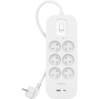 Belkin SurgePlus spanningsbeveiliger stekkerdoos Wit