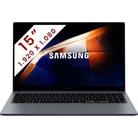 SAMSUNG Galaxy Book4 (NP750XGJ-KG2BE) 15.6" laptop Donkergrijs | Core i5-1335U | Iris Xe Graphics | 8 GB | 512 GB SSD