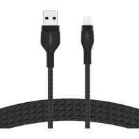 Belkin BOOSTCHARGE PRO Flex USB-A-kabel met Lightning-connector Zwart, 1 meter