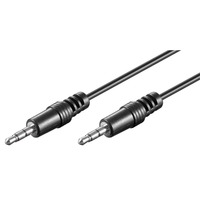 goobay 3,5 mm Jack kabel Zwart, 2,5 meter, Stereo