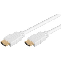 goobay High Speed HDMI 2.0 kabel met Ethernet Wit, 1,5 meter
