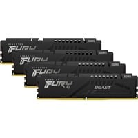 Kingston FURY 128 GB DDR5-5200 Quad-Kit werkgeheugen Zwart, KF552C40BBK4-128, Fury Beast, XMP
