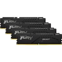 Kingston FURY 128 GB DDR5-5200 (4x 32 GB) Quad-Kit werkgeheugen Zwart, KF552C40BBK4-128, Beast, XMP