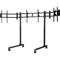 Next Level Racing Round Tube Triple Monitor standaard Zwart