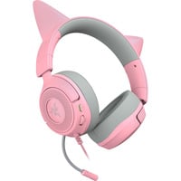 Razer Kraken Kitty V3 X Quartz over-ear gaming headset Roze/grijs