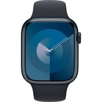 Apple Watch Series 9 smartwatch Donkerblauw/donkerblauw, Aluminium, 45 mm, Sportbandje (M/L)