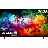 LG QNED72 AI (43QNED72B6B) 43" Ultra HD QNED-tv Zwart, 3x HDMI, USB, Bluetooth, LAN, WLAN, CI+, HDR10