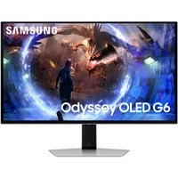SAMSUNG Odyssey OLED G6 LS27DG 27" gaming monitor Zilver, 2x HDMI, DisplayPort, 2x USB-A, 360 Hz