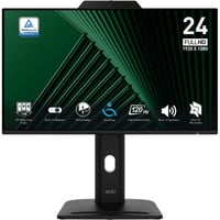 MSI PRO MP242PMG 23.8" monitor Zwart, HDMI, DisplayPort, VGA, 2x USB-A, USB-B, 120 Hz