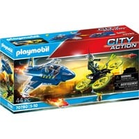 PLAYMOBIL City Action - Politiejet: drone-achtervolging Constructiespeelgoed