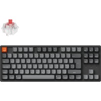 Keychron K8 Max-J1Z RGB mechanisch toetsenbord Zwart, BE lay-out (AZERTY), Keychron Super Red, 80% (TKL)	, Hot-swappable, Bluetooth, 2.4GHz
