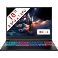 Acer Nitro V 16S AI (ANV16S-41-R3GQ) 16"  gaming laptop Zwart | Ryzen 7 260 | RTX 5060 | 16 GB | 512 GB SSD | 180 Hz