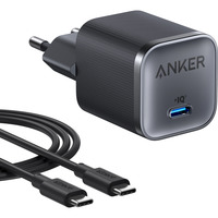 Anker 45W Nano oplader Zwart, 1x USB-C, met kabel