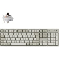 Keychron C2 Pro 8K-H3, toetsenbord Beige, BE Lay-out, Keychron Super Brown, RGB leds, Hot-swappable