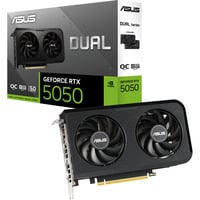 ASUS DUAL GeForce RTX 5050 OC 8GB grafische kaart 3x DisplayPort, 1x HDMI 2.1, DLSS 4