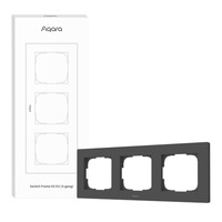 Aqara Switch Frame H2 EU 3-gang frontje Grijs