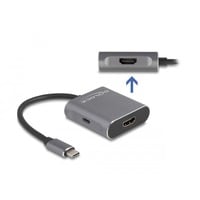 DeLOCK USB-C (DP Alt Mode) naar 2x HDMI splitter MST Grijs